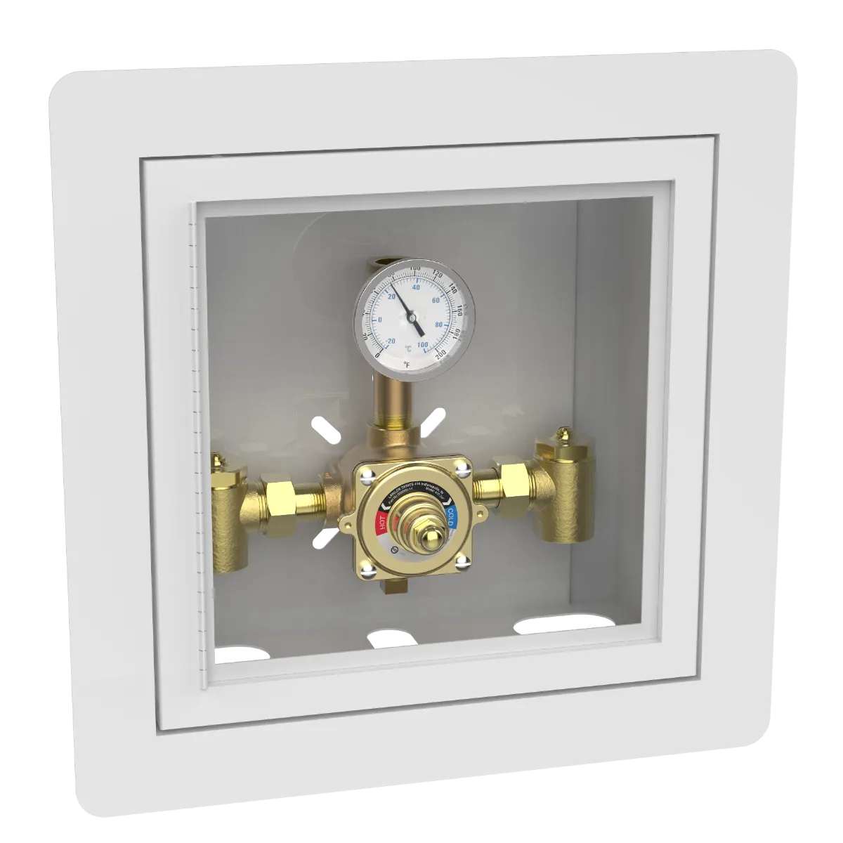 Lawler 410-75 Piped Thermometer Cabinet 86501