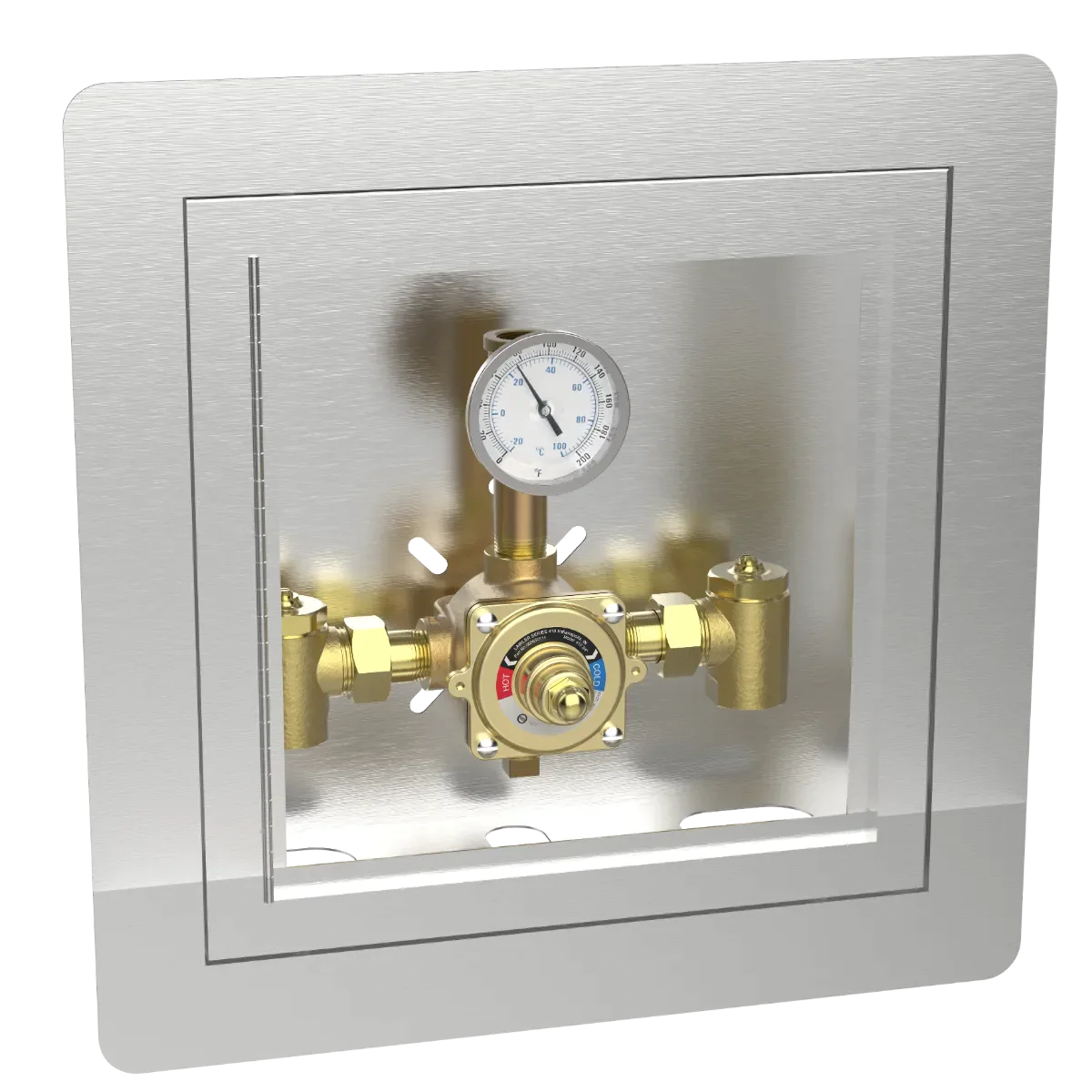 Lawler 410-75 Piped Thermometer Cabinet 86501