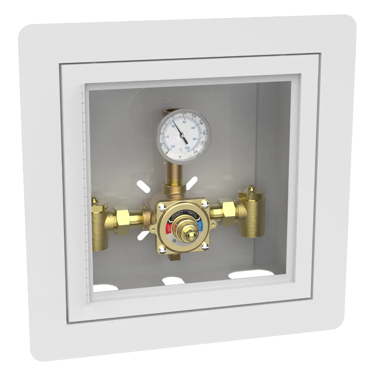 Lawler 410-75 Piped Thermometer Cabinet 86501