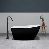 Yori-59-BLK Freestanding Bathtub