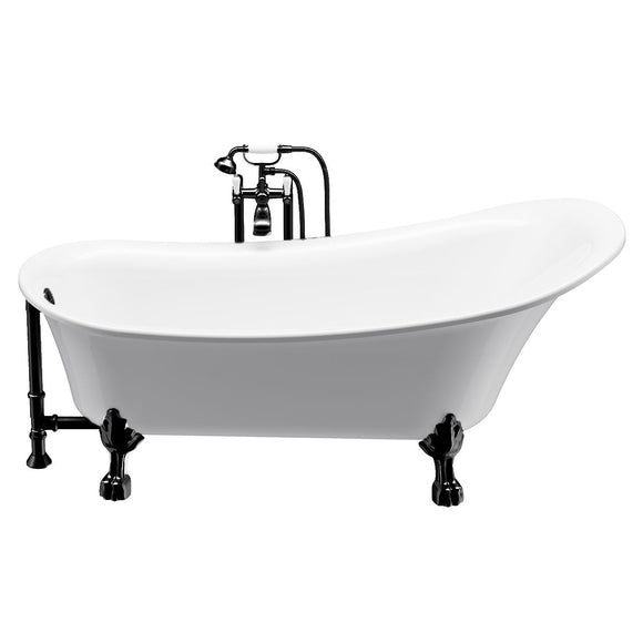 Dorya-BLK Freestanding Bathtub