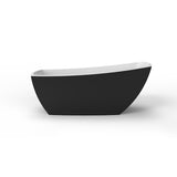 Yori-59-BLK Freestanding Bathtub