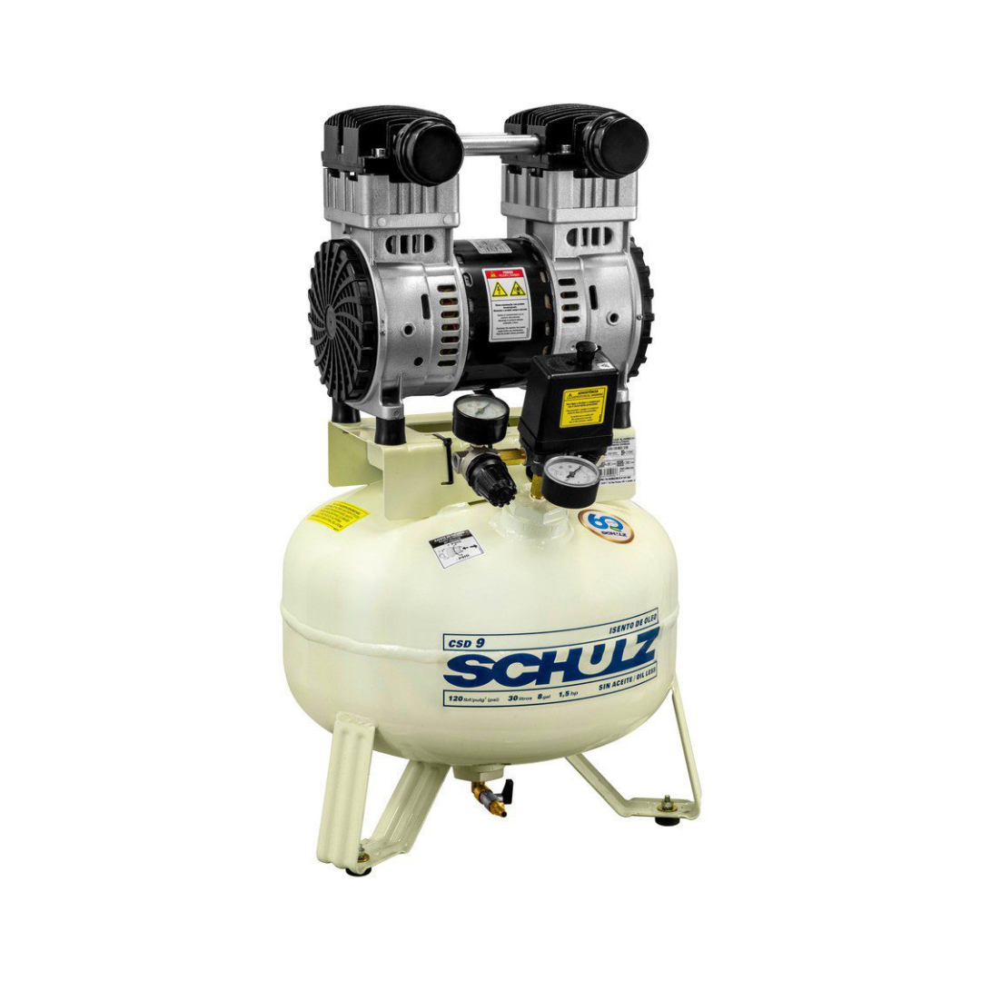 Schulz CSD 9/08 Oil Less Piston Air Compressor 931.1312-0