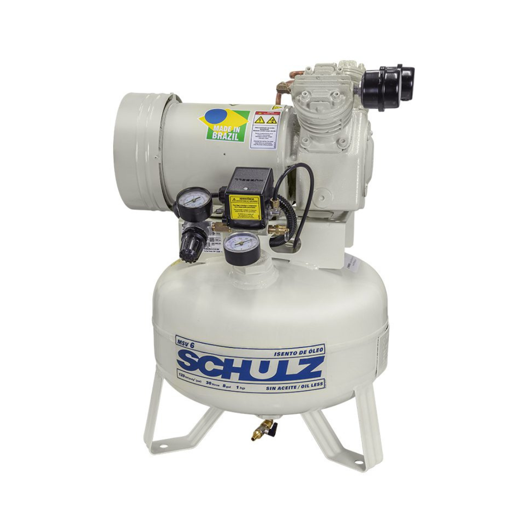 Schulz MSV 6/08 Oil Less Piston Air Compressor 931.1208-0