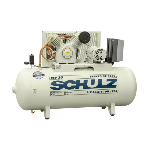 Schulz 560HV20-1 Heavy Duty - V Series MSWV 80 MAX Air Compressor 932.3384-5HP