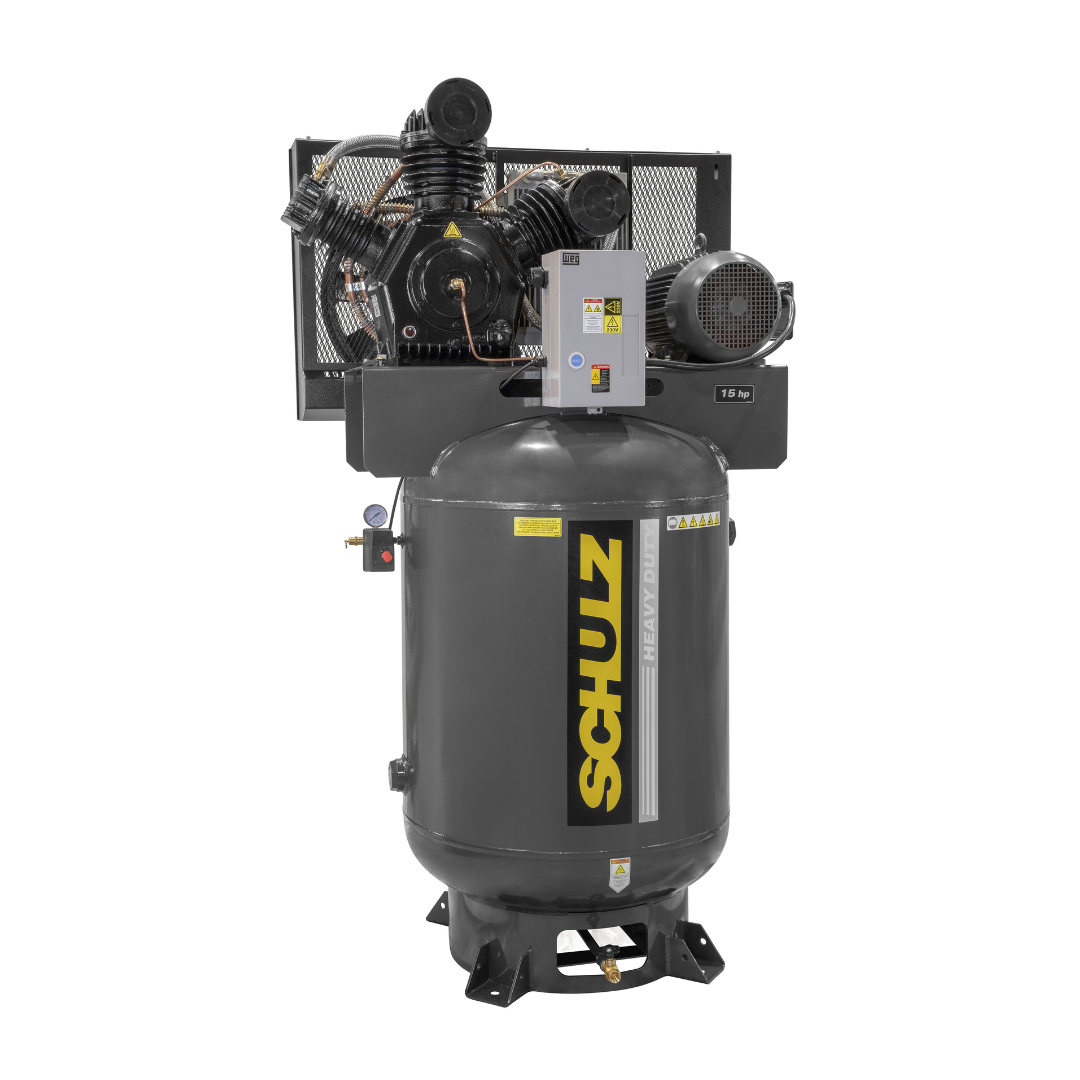 Schulz 15120VW60X-3 Heavy Duty - V Series MSW 60 MAX Air Compressor 932.9368-0