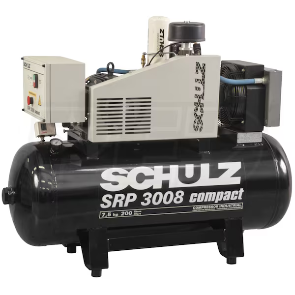 Schulz SRP 3008 Compact - 7.5-HP 60-Gallon Open Rotary Screw Air Compressor (460V 3-Phase) 970.4340-0