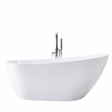 A&E Bath Athens 60"/67" Freestanding Deluxe Family Acrylic Bathtub