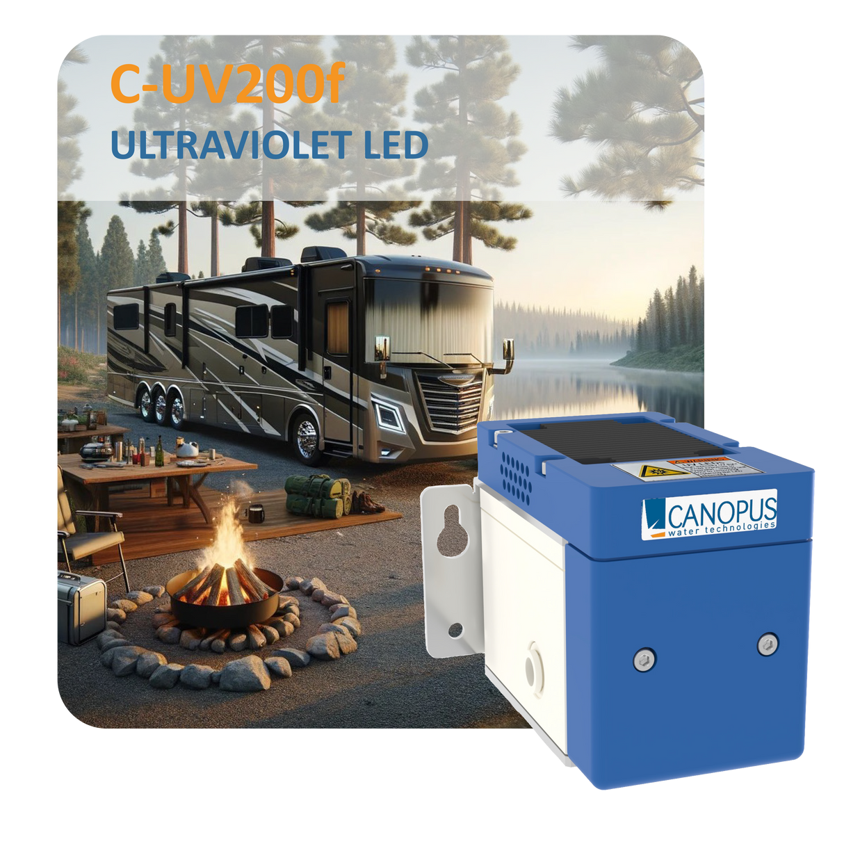 Canopus (1 GPM) LED based UV Water Disinfection System - C-UV200f