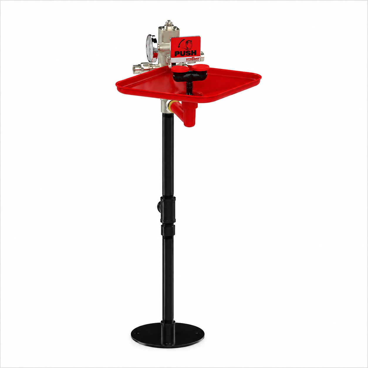 Stingray T2210 Floor Mounted Eye Wash Fixture Standard - Tepid to the Core