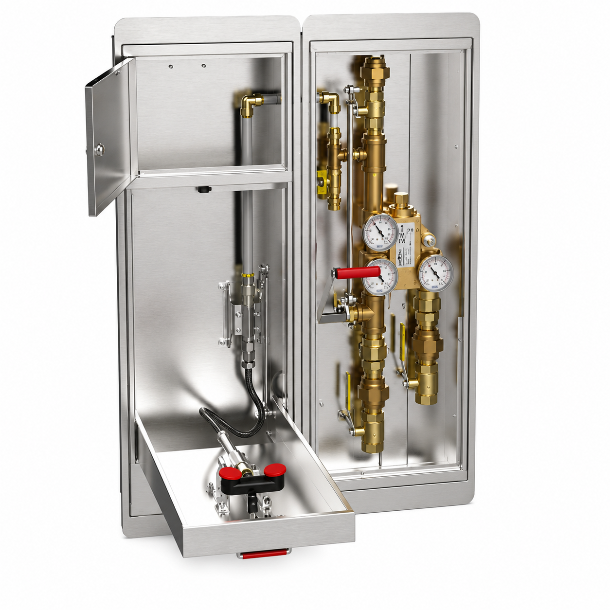 Stingray Systems T5536 Emergency Shower and Eye/Face Wash Cabinet Unit