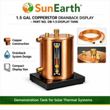 SunEarth CopperStor Drainback Display 1.5 Gal