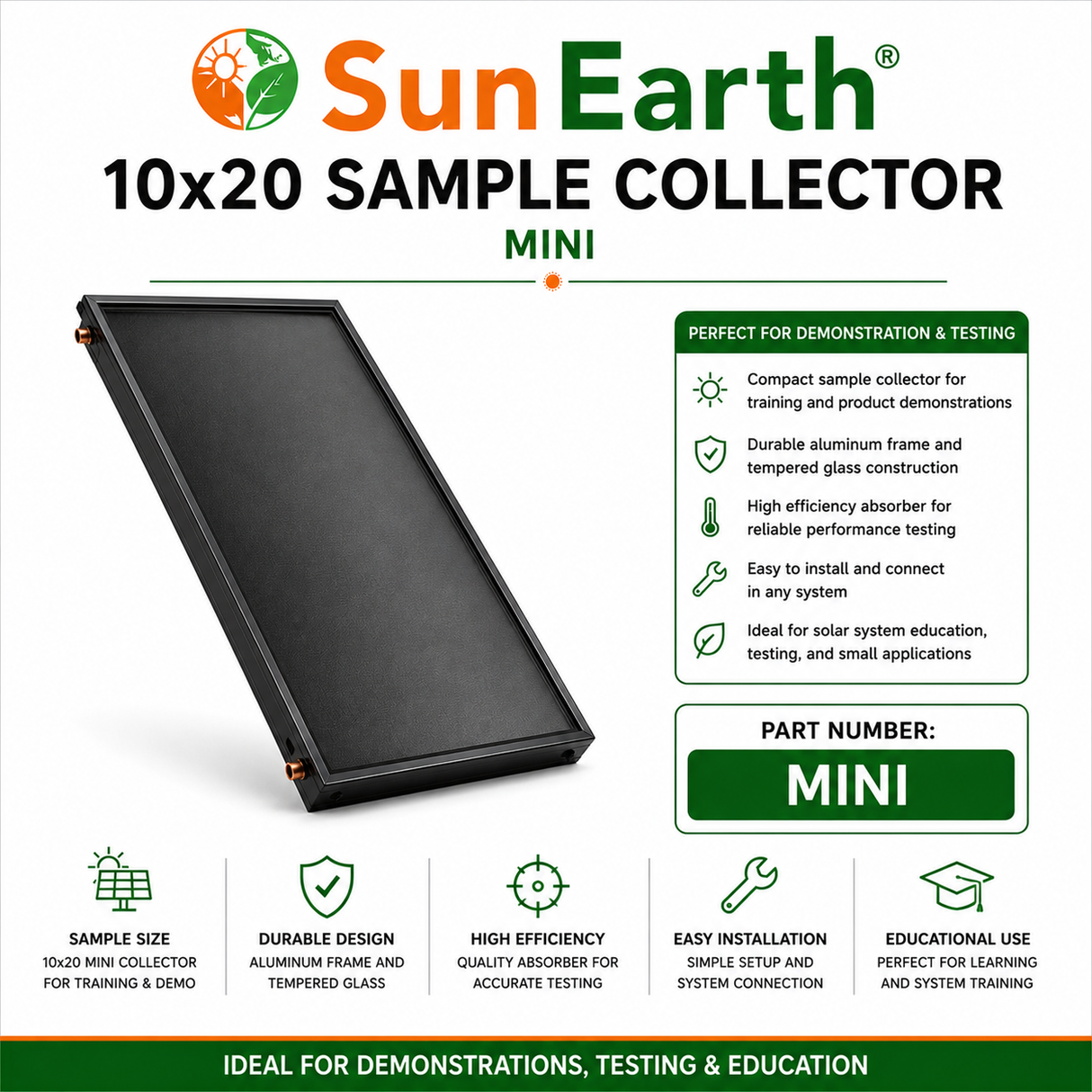 SunEarth Empire 10x20 Mini Sample Collector Display