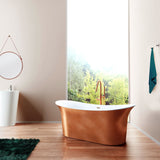 Cyclone Copper Freestanding Bathtub