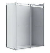 A&E Bath Flora 36x48 Fluted Glass Shower Kit