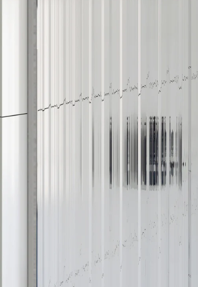 A&E Bath Flora 36x48 Fluted Glass Shower Kit