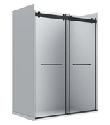 A&E Bath Flora 60 Raindrop Glass Shower Kit