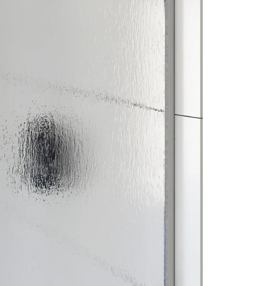 A&E Bath Flora 60 Raindrop Glass Shower Kit