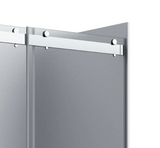 A&E Bath Flora 36x48 Frosted Glass Shower Kit