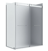 A&E Bath Flora 36x48 Frosted Glass Shower Kit