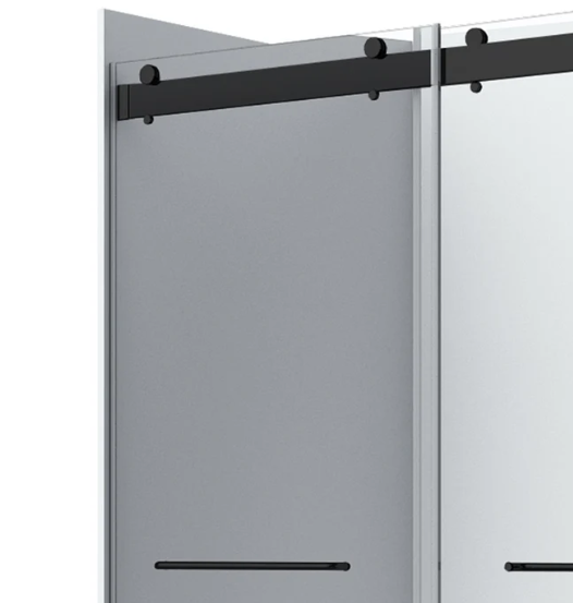 A&E Bath Flora 36x48 Clear Glass Shower Kit