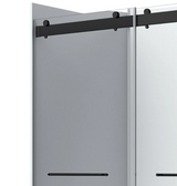 A&E Bath Flora 36x48 Clear Glass Shower Kit