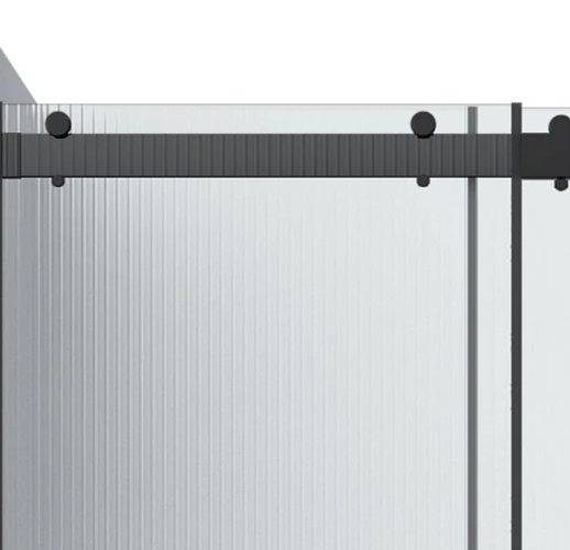 A&E Bath Flora 60 Fluted Glass Shower Kit