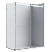 A&E Bath Flora 36x48 Raindrop Glass Shower Kit