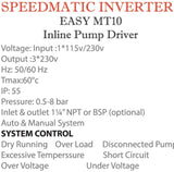 Gol SPEEDMATIC INVERTER - EASY Inline Pump Driver MT10-60Hz- P
