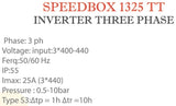 Gol SPEEDBOX - Inverter Three Phase 1325TT + TR10 (NPT) 400-440V 3ph 50/60