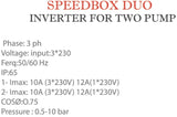 Gol SPEEDBOX - Inverter for Two Pump DUO + TR10 (NPT) -