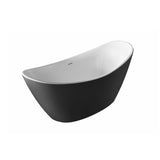 Jodie 67-BLK Freestanding Bathtub