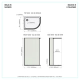 Olisa-3648-CHR Shower