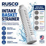 Rusco 4 BSK Basket Strainer Replacement Screens | OEM Filter Baskets