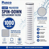 Rusco 1-1/2" Spin-Down and Hot Water Filter Replacement Elements