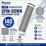 Rusco 1-1/2" Spin-Down and Hot Water Filter Replacement Elements