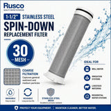 Rusco 1-1/2" Spin-Down and Hot Water Filter Replacement Elements