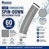 Rusco 1-1/2" Spin-Down and Hot Water Filter Replacement Elements