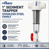 Rusco 1" Sediment Trapper Filters | Reusable Sediment Filtration Systems