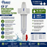 Rusco CF 2" Sediment Trapper Filter | Combo Style Sediment Filtration