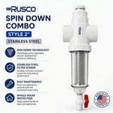 Rusco CF 2" Sediment Trapper Filter | Combo Style Sediment Filtration