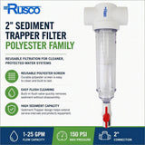 Rusco 2" Sediment Trapper Filters | Reusable Sediment Filtration Systems