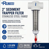 Rusco 2" Sediment Trapper Filters | Reusable Sediment Filtration Systems