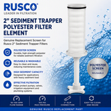 Rusco 2" Replacement Filter Screens | Multiple Mesh & Micron Ratings