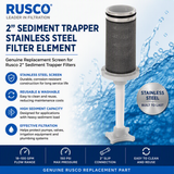 Rusco 2" Replacement Filter Screens | Multiple Mesh & Micron Ratings