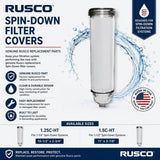 Rusco 3/4", 1-1/2", 1-1/4" Hot Water Replacement Filter Body | Replacement Housing