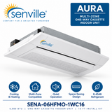 Senville AURA Multi-Zone One-Way Cassette Indoor Units | 6K–18K BTU