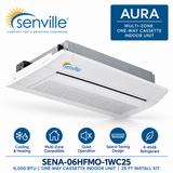 Senville AURA Multi-Zone One-Way Cassette Indoor Units | 6K–18K BTU