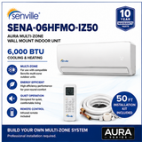 Senville AURA 6,000 BTU Multi-Zone Wall Mount Indoor Unit