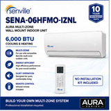 Senville AURA 6,000 BTU Multi-Zone Wall Mount Indoor Unit